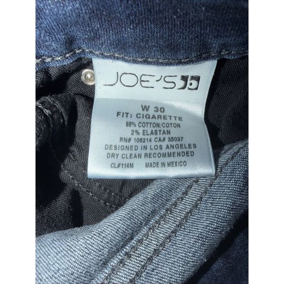 Joe’s Jeans Cigarette Fit Size 30 Medium Wash - Picture 3 of 9